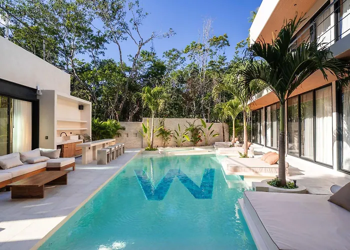 Casa W - Style 8 Bedroom With 2 Pools Pousada Tulum