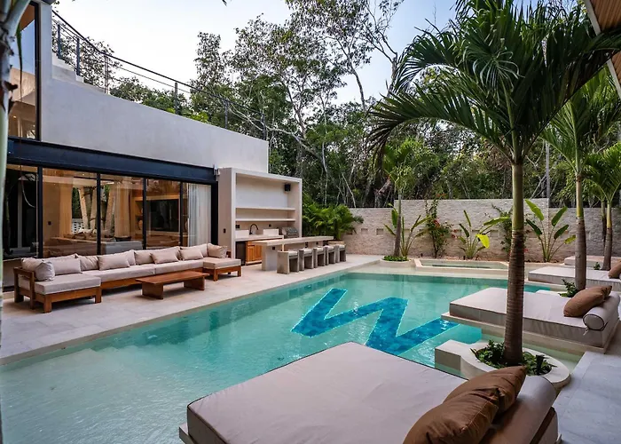 Casa W - Style 8 Bedroom With 2 Pools Pousada Tulum