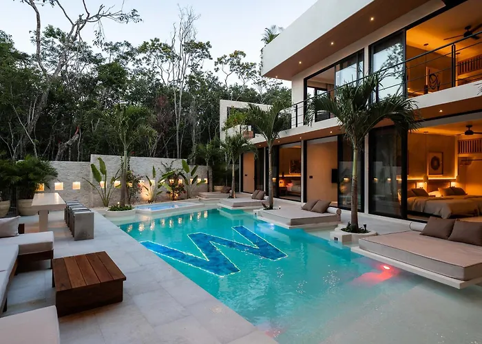 Casa W - Style 8 Bedroom With 2 Pools Pousada Tulum